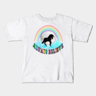 Unicorn. Always Believe Kids T-Shirt